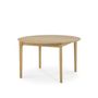 Dining Tables - Oak Bok Round Extendable Dining Table - ETHNICRAFT