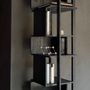 Bookshelves - Teak Abstract black column - ETHNICRAFT