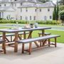 Dining Tables - Chilson Table and Bench Set Large - GARDEN TRADING