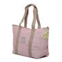 Sport bags - Rose with Beige Strap Handbag Beachbag Weekender - THE LUNCHBAGS