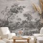 Other wall decoration - Fresque Fontainebleau Grisaille - PAPERMINT