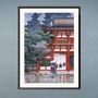 Poster - Japanese print landscape The Kasuga Sanctuar Nara ready to be framed 30x40 cm - BILLPOSTERS