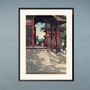 Poster - Japanese print landscape Meguro Fudo Temple ready to be framed 30x40 cm - BILLPOSTERS