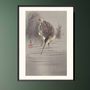 Affiches - Estampe japonaise oiseaux Bécassine solitaire de Ohara Koson prêt-à-encadrer 30x40 cm - BILLPOSTERS