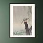 Poster - Japanese print birds Kingfisher from Ohara Koson ready to be framed 30x40 cm - BILLPOSTERS
