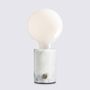 Lampes à poser - ORBIS Lampe Marbre Blanc Opaque - EDGAR