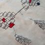 Autres décorations murales - Aubusson tapisserie « En Suspension » laine tissée à la main - ATELIER CC BRINDELAINE