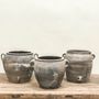 Pottery - Old rustic unglazed grey pots - THE SILK ROAD COLLECTION