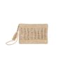 Gifts - JANE Raffia Pouch and Removable Wrist Strap - SANABAY PARIS