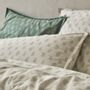 Linge de lit - Percale de coton bio Sari lagon - DORAN SOU