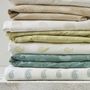 Bed linens - Percale de coton bio Sari lagon - DORAN SOU