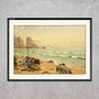 Poster - Brittany print The Beach from Henri Rivière ready to be framed 30x40 cm - BILLPOSTERS