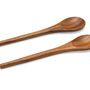 Kitchen utensils - 12" Acacia Wood Utensils Set of 2 MS21064 - ANDREA HOUSE