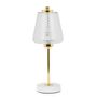 Lampes de table - Elizabeth lampe en métal doré et verre Ø15x42 cm/E27/40W IL21135 - ANDREA HOUSE