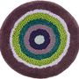 Design carpets - POCO40_LEA design rug seat cushion yellow green 100%wool Φ40cm - ZAPPETO