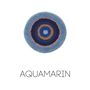 Tapis design - POCO40_AQUAMARIN tapis coussin d'assise bleu clair 100% laine Φ40cm - ZAPPETO