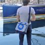 Bags and totes - Recycled Boat Sail Messenger Bag - LES TOILES DU LARGE