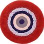 Design carpets - POCO40_BERRY  design rug seat cushion red 100%wool Φ40cm - ZAPPETO