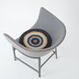 Design carpets - POCO40_COELACANTH design rug seat cushion multicolor 100%wool Φ40cm - ZAPPETO