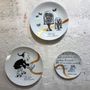Other wall decoration - Wall installation of illustrated plates CURIOSITE - VERONIQUE JOLY-CORBIN