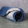 Throw blankets - Boutis Velourama - Blue Fins 110 x 220 cm - CONSTELLE HOME