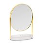 Bathroom equipment - Marble effect mirror and gold metal BA21050 - ANDREA HOUSE