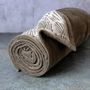 Throw blankets - Boutis Velourama - Bronze Fins 110 x 220 cm - CONSTELLE HOME
