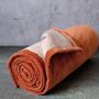 Throw blankets - VELOURAMA Boutis Bark Brick 110 x 220 cm - CONSTELLE HOME