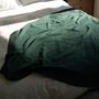 Throw blankets - Merino Wool Blanket Extrafine Forest green - LA MAISON DE LA MAILLE