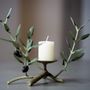 Unique pieces - Candle holder 1 candle 3 twigs - L'OLIVIER FORGÉ