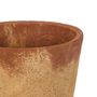 Pottery - Rustic cement flower pot Ø24.5x23.5 cm AX21080 - ANDREA HOUSE