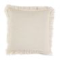 Fabric cushions - Mahé ivory linen cushion 45x45 cm AX21083 - ANDREA HOUSE
