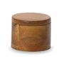 Ustensiles de cuisine - Bidon à sel en bois d'acacia Ø9x7 cm CC21071 - ANDREA HOUSE