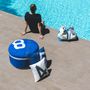 Outdoor decorative accessories - Berlingot Pouf, Round Pouf - LES TOILES DU LARGE