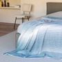 Throw blankets - EOLE Bleu Paon - BRUN DE VIAN-TIRAN