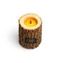 Cadeaux - ROCKY S | Bougie unique en bois, cire d'abeille et huiles naturelles | Format cadeau parfait - WOOD MOOD