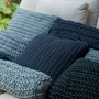 Fabric cushions - Antwerp Small Cushion Knitted Cotton - ELISA ATHENIENSE HOME