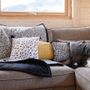 Fabric cushions - FLEURS DU LAC Blockprint Linen Cover 40 x 40 cm - CONSTELLE HOME