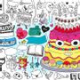 Papeterie - Coloriage XXL - FIESTA - OMY