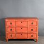 Chests of drawers - Imperial Red Swedish Chest of Drawers - ATELIERS C&S DAVOY