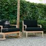 Canapés de jardin - FAUTEUIL LOUNGE AVEC ACCOUDOIRS AUSTIN - XVL HOME COLLECTION