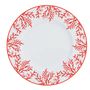 Formal plates - Plate red Coral - CATCHII HOMEWARE