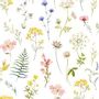 Other wall decoration - Wallpaper Herbier blanc - PAPERMINT