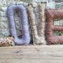 Other wall decoration - Lettres  - ROSE VELOURS