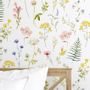 Other wall decoration - Wallpaper Herbier blanc - PAPERMINT