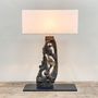Decorative objects - Unique Wooden Table Lamp - THE SILK ROAD COLLECTION