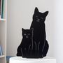 Children's lighting - THE KITTIES LAMP - BLACK - GOODNIGHT LIGHT