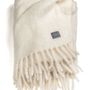 Throw blankets - 4100 Luxury Kid Mohair Blanket Pure White - STACKELBERGS