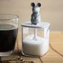 Bols - Conteneur et cuillère d'assaisonnement pour souris Lucky Souris : Dessous de verre pour fête, thé et café 100 % recyclable. - QUALY DESIGN OFFICIAL