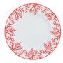 Formal plates - Porcelain dinnerplate 27 cm Coral Red - CATCHII